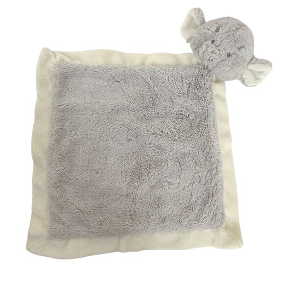 Baby Ganz Collection Elephant Lovey Baby Security Blanket 13"x13" Gray & White - Picture 2 of 6